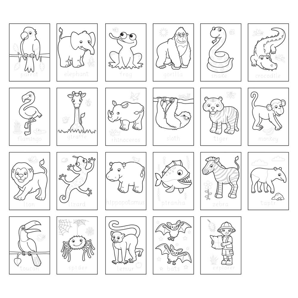 Orchard Toys Jungle Colouring Book